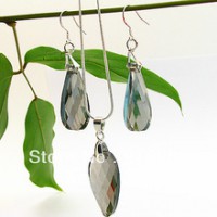 conjunto plata ley 925 mm pendientes y colgante