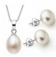 pendientes y colgante plata ley 925mm