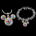 pulsera y colgante mickey plata ley 925mm